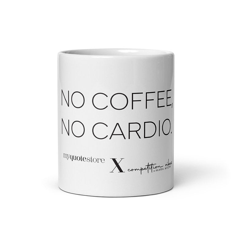 Kaffeetasse „No Coffee. No Cardio.“