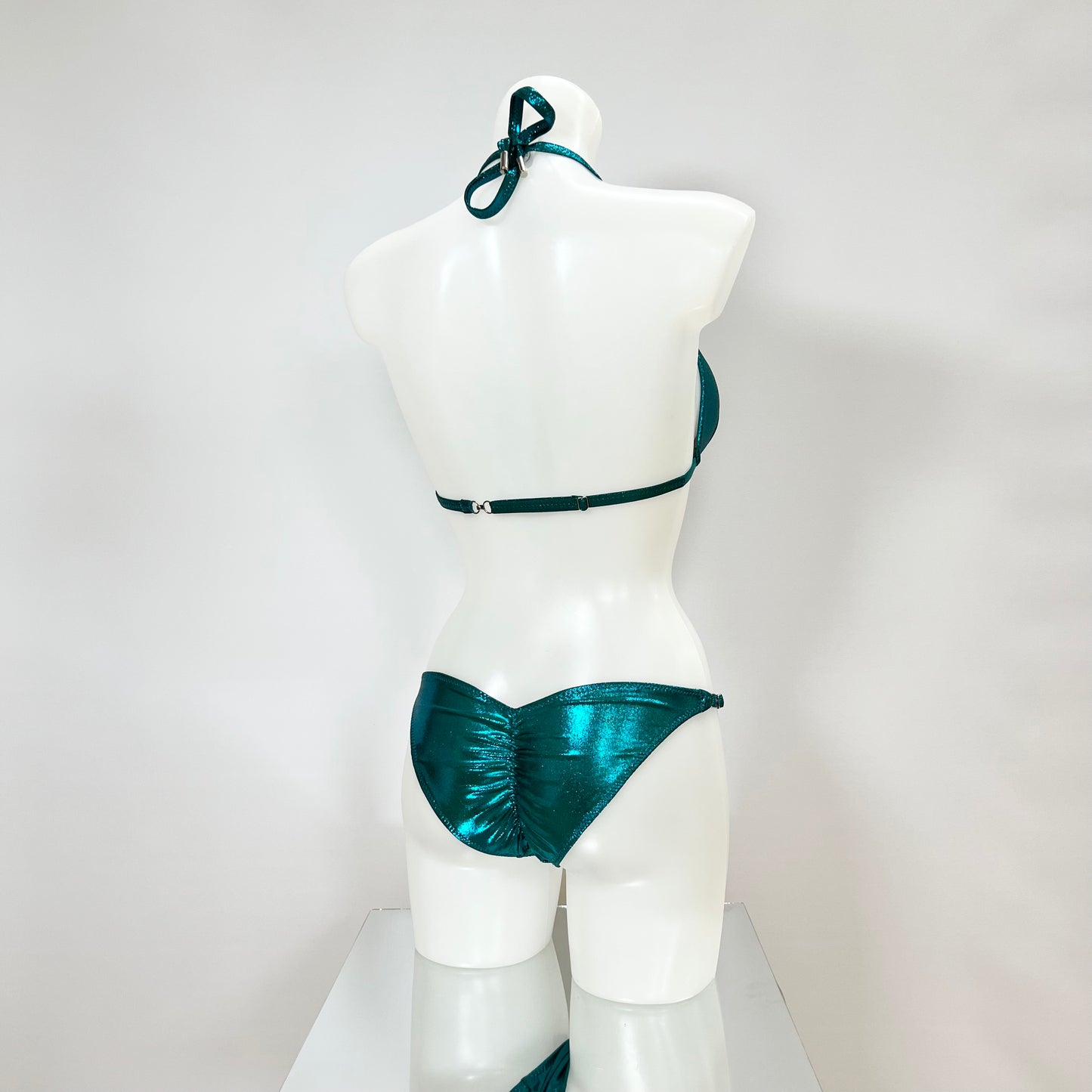Fitmodel Stage Bikini - Emerald/Turquoise Metallic