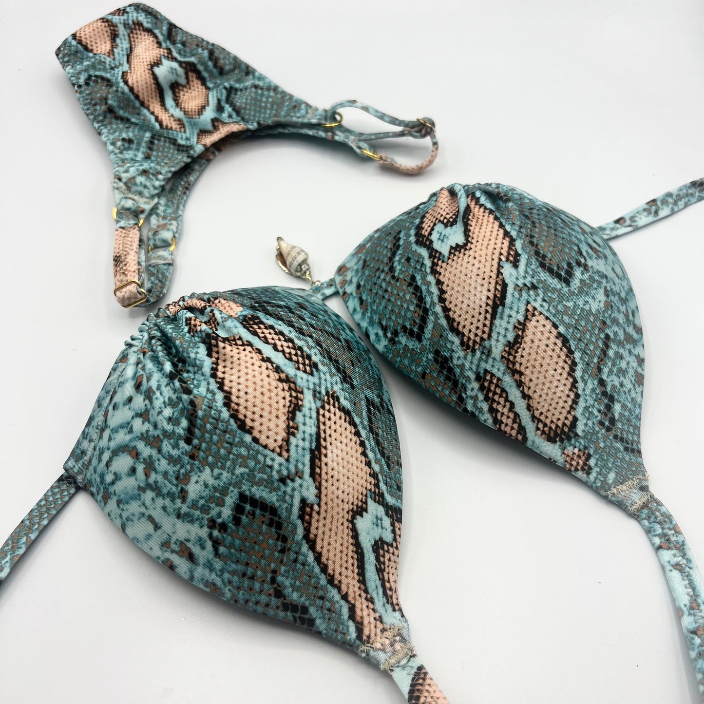 Posingbikini/Badebikini Turquoise Snake
