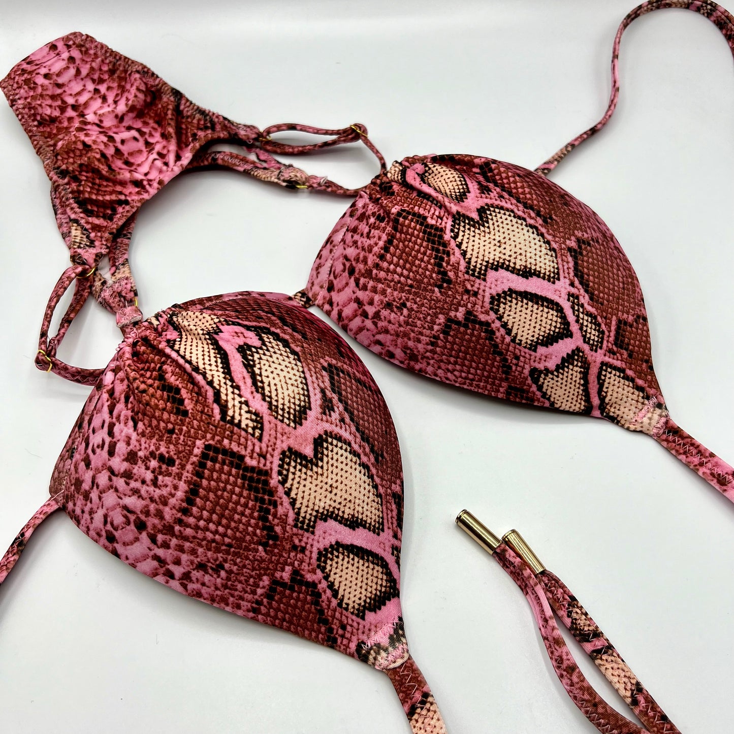 Bikini in posa/bagno Rosé Snake