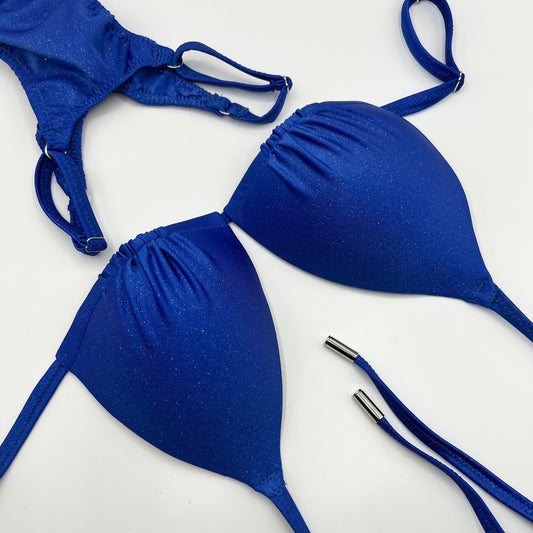 Posingbikini/Badebikini Blue Glitter