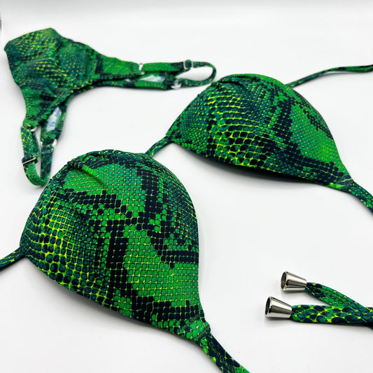 Posingbikini/Badebikini Green Snake