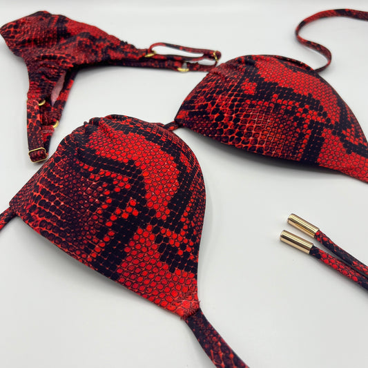 Posingbikini/Badebikini Red Snake