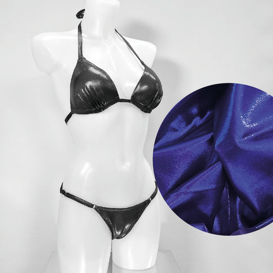 Fitmodel Stage Bikini - Aubergine/Lila Metallic