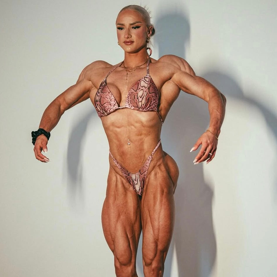 Posingbikini/Badebikini Rosé Snake