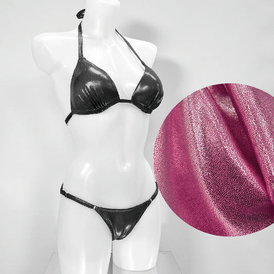 Fitmodel Stage Bikini - Candy Pink Metallic