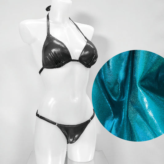 Fitmodel Stage Bikini - Emerald/Turquoise Metallic