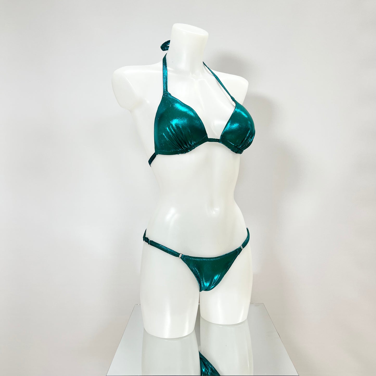 Fitmodel Stage Bikini - Emerald/Turquoise Metallic