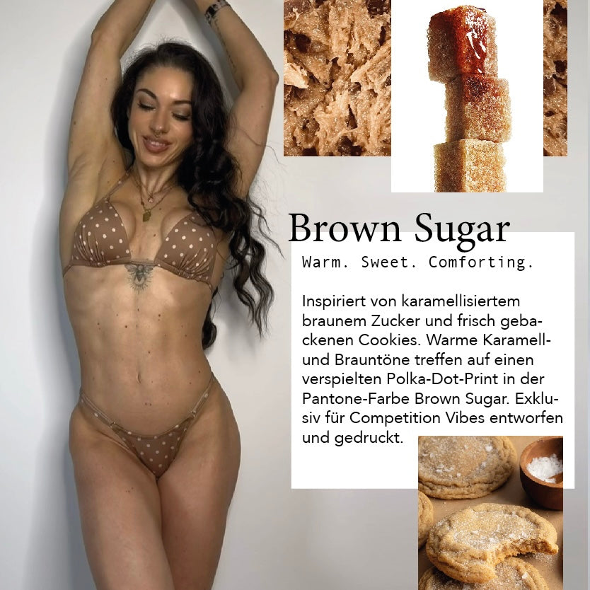 Posingbikini/Badebikini Brown Sugar - Polka Dot