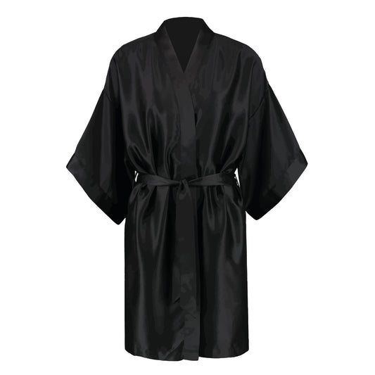 Satin Kimono Black