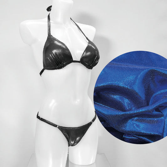 Fitmodel Stage Bikini - Navy/Blue Metallic